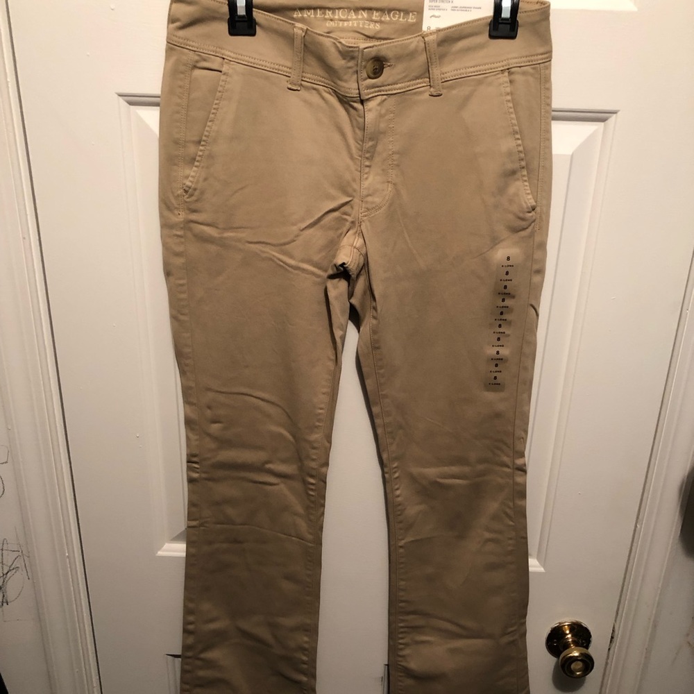 American Eagle 8 X-Long Khakis